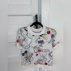 Edward Achour Paris Women's White Graphic Design